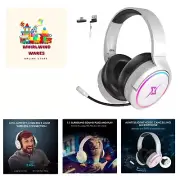 2.4G Wireless Gaming Headset for PC, PS4, PS5, Switch, Mac,Mobile- Rotatable ...