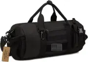 ArcEnCiel Small Tactical Duffle Bag Gym Pack Molle Shoulder Bags (Black)