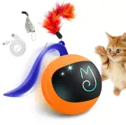 Migipaws Cat Toy, Automatic Moving Ball Bundle Classic Mice + Feather Kitten ...