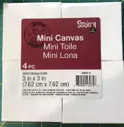 Pack Of 4 Mini Canvas 3x3 Inch Studio 71