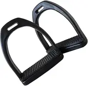 NOLITOY Convenient Horse Stirrups Set Wear-Resistant Skid-Proof Riding Stirrups