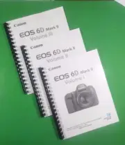 Owners Manual for Canon EOS 6D MARK II Camera 610 Pages W/Clear Covers!