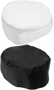 [GLSTOY] 2pcs Lightweight Unisex Kitchen Cap with Mesh Ventilation for Restaurants Catering and Home Cooking Professional Appearance and Comfortable Fit