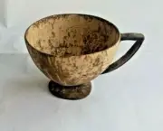 Natural Handmade Eco Friendly Coconut Shell Tea Cup 1Pc -Free Shipping