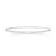 Silver 3x65mm Hollow Golf Bangle