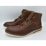 Johnston & Murphy Mens Size 8 Barrett Full Grain Leather Mahogany Alpine Boots