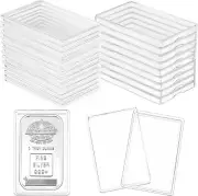 40PC Direct Fit Coin 29x50 Holder Capsule For 1oz Silver Bar One Troy Ounce Bar
