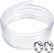 DAVCO 3/4" ID - 50 Ft Clear Vinyl Tubing, Low Pressure Flexible PVC Tube, Heavy