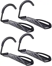 DIRZA Bike Rack Garage Wall Mount Bike Hanger Bike Hooks Bike Storage Bicycle Vertical System for Garage Indoor Shed - Easily Hang/Detach - Holds up to 65 lb with Screws Black