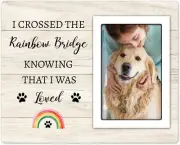 Dog Memorial Picture Frame 4x6 - Pet Loss Sympathy & Bereavement Gift