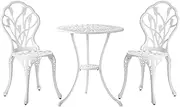 Livsip 3 Piece Outdoor Furniture Setting Chairs Table Bistro Patio Dining Set