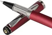 Zalantan Liquid Ink Rollerball Pen,Luxury pen,Nice pen Metal pen Smooth writing stylish design effortless writing,fancy pens with gift case for Men & Women with 2 Refills-pear red