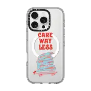 iPhone 16 Pro Clear Case MagSafe Compatible Care Way Less (Retro) by Shayla Bond