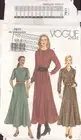 Vogue 7611 Very Loose Fitting Dress, Sewing Pattern Size 14-16-18, Uncut