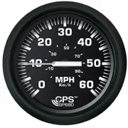 Faria Beede Instruments Euro Black 4" Speedometer 60Mph (Gps) 32816