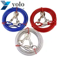 在飛比找蝦皮購物優惠-Yolo 狗繩 1 件耐用,帶 PVC 塗層,適用於兩隻狗露