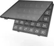 Monthly Pill Organizer Once a Day - 30 Day Pill Organizer Box - Squeeze to Open