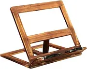 HOMSFOU 1PC Wooden Reading Shelf Bracket Myopia Prevention Tablet Support for Home Office Library Lightweight Portable Design for Efficient Reading