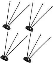 Abaodam 4pcs Sturdy Indoor Flag Poles with Base Reliable Flagpole Holder for Desk Display Easy Installation Flag Stand Elegant Design for Home Office Use