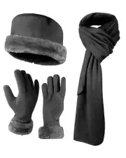 Women's Warm Fleece Winter - Women's Hat and Glove Set + Hats Gloves Scarves ...