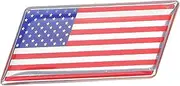 Car Logo Stickers USA Metal Flag Decal Rearview Mirror Decal Easy Application