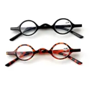 Small Round Reading Glasses Readers Spring Hinge Vintage 1.0 1.5 2.0 2.5 3.0 3.5