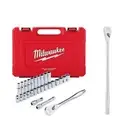 Milwaukee 1/2 in. Drive Metric Ratchet & Socket Mechanics Tool Set