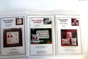 3 LOT Plum Pudding NeedleArt cross stitch patterns Christmas BELIEVE, ORNAMENTS