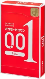 Okamoto Zero One 0.01mm Condoms 3Pieces/1Box UltraThin Made in Japan from Japan