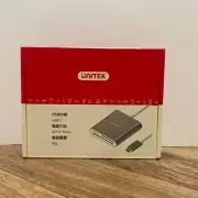 Unitek USB C SD Card Reader Aluminum 3-Slot USB 3.0 Type-C Flash Memory Card
