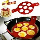7 Round Silicone Pancake Nonstick Maker Mould Egg Flip Ring Maker Omelette
