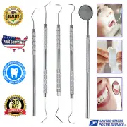 Dental Tooth Cleaning Kit Dentist Teeth Scraper Pick Calculus Plaque Remover DIY