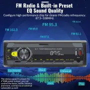 Single Din Car Stereo Bluetooth 5.0 Multimedia Audio Receiver Push Talk Assist