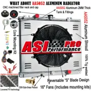3 Core Radiator Shroud Fan For 1996-2006 2002 Mitsubishi TRITON MK 2.8TD Manual (for: Mitsubishi)