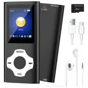 MP3 Music Player with Bluetooth 5.0, E-Book Player for Kids (Black) F7X29259