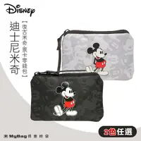 在飛比找Yahoo奇摩購物中心優惠-Disney 迪士尼 零錢包 復古米奇 票卡零錢包 鑰匙包 