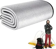 Floor Mat, Tent Ground Pad, Insulating Foil Layer, Double-Sided Design, Lightweight Build, 78.74 * 118.11 Inches, Perfect For Beach Tenting Hiking Picnic Necessities
