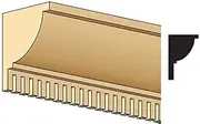 Dolls House Builders DIY 1:12 Scale Wood Timber Dentil Crown Moulding Trim 60cm