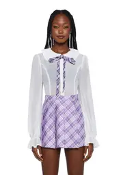 [Sugar Thrillz] The Headmaster Chiffon Blouse