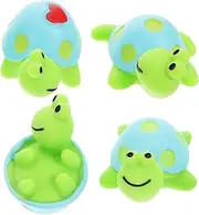 Gatuida 4pcs Adorable Mini Turtle Resin Figurine Cute Desk Decor for Keyboard Car Dashboard Home Office Charming Turtle Statues for Animal Lovers Collectors