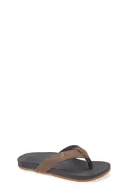 Reef Kids' Cushion Phantom Flip Flop in Black/Brown at Nordstrom, Size 4 M