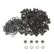 Grommets Kit 200set-3mm 1/8" Hole Metal Eyelets Grommet Tool,Dark Grey