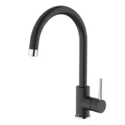 Dorf Matte Black Obsidian Sink Mixer WELS 4 Star 7.5L/min