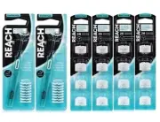 2 x Reach Access Dental Flosser Starter Pack + 4 Pack of 28 (=112 Refills)