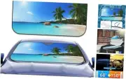 Sun Shade Windshield,Foldable Sunshade for Sunshine Palm Tree Beach