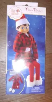 Claus Couture Collection Elf on the Shelf Cozy Robe And Slippers Clothes NEW