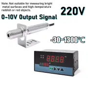 220V 0-10V Infrared Non-contact Thermometer Sensor Temperature Tool W/Controller
