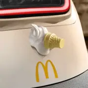 McDonalds M Logo Sticker Soft 3D Maccas Golden Arches Emblem Badge AMG BMW M5