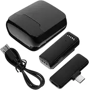 Kisangel Live Streaming Microphone Set Wireless Lapel Mic Digital Display Charging Case Noise Suppression for Your Loved Ones