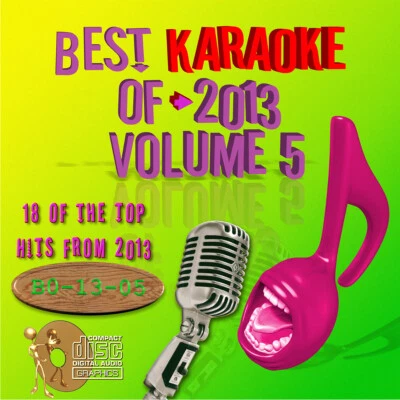KARAOKE BEST OF 2013 Vol-5 CD+G 18 top COUNTRY+ POP HITS NEW In vinyl w/Print